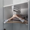 Closet Organizer Rack For Pants And Coat - Adjustable Clothing Organizer Holder, 30-60cm Adjustable Wardrobe Rods, Wardrobe Rod Support Closet Sliding Clothes Rail, 35kg Load-bearing ( Size : 50CM ) view 1