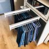 Closet Organizer Rack For Pants And Coat - Adjustable Clothing Organizer Holder, 30-60cm Adjustable Wardrobe Rods, Wardrobe Rod Support Closet Sliding Clothes Rail, 35kg Load-bearing ( Size : 50CM ) view 3