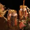 12 Pcs Decorative Mason Jars 16oz Painted Wide Mason Jars for Table Centerpiece DIY Home Decoration Birthday Housewarming Party Wedding Favor(Rose Gold) view 3