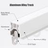 JYHHCYS White Recessed Sliding Curtain Track Flexible Bendable, Hidden Ceiling Mounted Aluminum Room Divider Curtain Rod for Bay Window/Balcony/Shower (Size : 3.5m/11.5ft) view 3