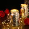 12 Pcs Decorative Mason Jars 16oz Painted Wide Mason Jars for Table Centerpiece DIY Home Decoration Birthday Housewarming Party Wedding Favor(Silver) view 3