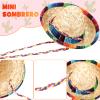 Zhanmai 25 Pack Mini Sombrero Hats Mexican Party Decor Kids Pet, 9 Inch view 3