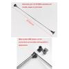 CHALKE Pull Down Closet Rod Guide, Width Adjustable Hydraulic Cushioning System, Closet Hanger Guide with Telescopic Handle and Mounting Hardware, Load Capacity 20KG (Size : 830-1150mm) view 3