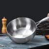 316 Stainless Steel Stock Pot - Household Non-stick Soup Pot, Uncoated Japanese-style Small Milk Pot, A Long-handled Soup Pot With A Glass Lid, Suitable For Most Stoves, Silver Color (Size : 22cm) view 1