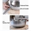 316 Stainless Steel Stock Pot - Household Non-stick Soup Pot, Uncoated Japanese-style Small Milk Pot, A Long-handled Soup Pot With A Glass Lid, Suitable For Most Stoves, Silver Color (Size : 22cm) view 4