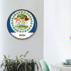 Belize Metal Sign Belize Flag Welcome Door Sign National Flag Customized Wall Art Farmhouse Wreath Sign Rustic Wall Decor Country Souvenir Man Cave Coffee Bar Gym Indoor & Outdoor Decor 12x12in view 3