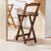 Folding Tall Bar Stool With Backrest, Bar Height Folding Chairs, Folding Counter Stool Width 14" Chair Seat, Kitchen Breakfast Bar Stools, Wood Folding Stool No Installation Required ( Color : Teal , view 1