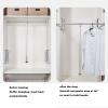 CHALKE Pull Down Closet Hanging Rod, Closet Lifting Rod Space Saving Storage System with Telescopic Handle and Mounting Hardware, Can Carry 20KG (Size : 450-600mm) view 4
