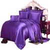 Phoenix Citadel All Season Silk Satin 7 Pieces Comforter Set Oversized Queen Plum (Comforter + Flat Sheet + Fitted Sheet 16'' & 4 Pillowcases) 500 GSM Comforter Sheet Set Wrinkle & Fade Resistant view 1