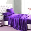 Phoenix Citadel All Season Silk Satin 7 Pieces Comforter Set Oversized Queen Plum (Comforter + Flat Sheet + Fitted Sheet 16'' & 4 Pillowcases) 500 GSM Comforter Sheet Set Wrinkle & Fade Resistant view 3