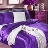 Phoenix Citadel All Season Silk Satin 7 Pieces Comforter Set Oversized Queen Plum (Comforter + Flat Sheet + Fitted Sheet 16'' & 4 Pillowcases) 500 GSM Comforter Sheet Set Wrinkle & Fade Resistant view 4
