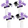 24Pcs 2025 Graduation Centerpieces Sticks Purple, Graduation 2025 Party Centerpieces Sticks for Tables 2025 Purple 2025 Table Centerpieces Decorations view 2