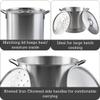 IMUSA Aluminum Steamer Dual Piece Set, 32 Qt and 10 Qt, Silver view 2