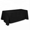 100% Polyester Tablecloth for Rectangular Table in Black (90" x 156") view 1