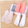 5 Pairs Thong Supports Plastic Foot Showcase Models Acrylic Shaper Stand Cm Shoe Holders Display Rings Model Shapers Tools Stands Store Retail Holder Transparent Toddler view 2