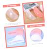 5 Pairs Thong Supports Plastic Foot Showcase Models Acrylic Shaper Stand Cm Shoe Holders Display Rings Model Shapers Tools Stands Store Retail Holder Transparent Toddler view 4