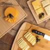 Bamboo Cutting Boards for Kitchen - Wood Cutting Board with Juice Grooves - Small Wood Cutting Board for Meat, Wooden Cutting Boards for Kitchen Brisket Chopping Board, 14"L x 14"W x 0.5"H Pack of 2 view 3