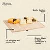 Bamboo Cutting Boards for Kitchen - Wood Cutting Board with Juice Grooves - Small Wood Cutting Board for Meat, Wooden Cutting Boards for Kitchen Brisket Chopping Board, 14"L x 14"W x 0.5"H Pack of 2 view 4