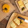 Bamboo Cutting Boards for Kitchen - Wood Cutting Board with Juice Grooves - Small Wood Cutting Board for Meat, Wooden Cutting Boards for Kitchen Brisket Chopping Board, 16"L x 16"W x 0.5"H Pack of 2 view 3