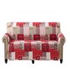 Brilliant Sunshine Burgundy Heart Love Patchwork Couch Cover, Quilted X-Large Sofa Slipcover, 78" Seat Width, Slip Resistant Furniture Protector, 2" Strap, Washable Couch Cover for Kids, Dogs,Burgundy view 2