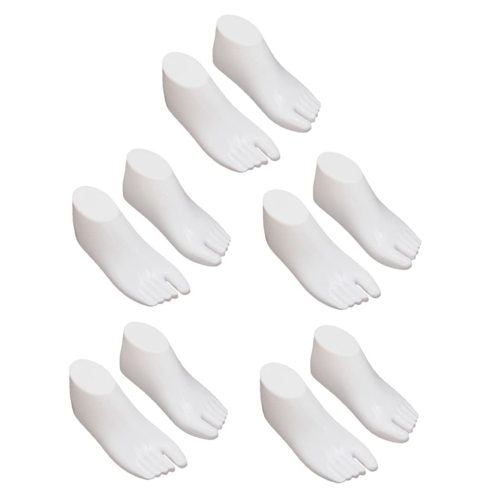 5Pairs Boy Girl Shoes Display Stands Feet Models for Shoe Support and Shape Preservation for Shops and Home Use Prevents Boy Girl 's Footwear