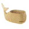 Kaplan Early Learning Whale Washable Wicker Floor Basket | Ocean-Inspired Woven Rattan Storage Bin | Home Decor Organizer view 1