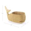 Kaplan Early Learning Whale Washable Wicker Floor Basket | Ocean-Inspired Woven Rattan Storage Bin | Home Decor Organizer view 4
