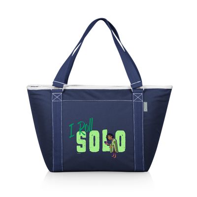 PICNIC TIME Disney Encanto I Roll Solo Topanga Tote Cooler Bag, Insulated Soft Cooler Tote for Picnic Beach Grocery Travel, 24 Can Capacity, Leak Resistant Liner, Extra Large Carryall, (Navy Blue)