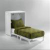 NIGHT & DAY Furniture Twin Orion Murphy Cabinet with Mattress (White) view 2
