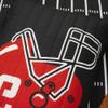 Lush Decor American Football Reversible Quilt Twin Size 4 Piece Set Black & Navy - Toddler Bedding Set Twin Quilt - Kids Bedroom Football Decor view 4