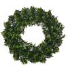 Welcome Wreath 42 CM Diameter Artificial Flower Wreath Grass Ring Pastoral Wedding Jungle Party Photography Green Leaves Artificial Plants Simulation Garland Door Decoration Artificial Eucalyptus Wrea view 1