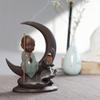 Incense Burner Buddha Incense Burner Handmade Ceramic Incense Holder Backflow Incense Censer Home Office Yoga Tea House Decor Waterfall Incense Stick Holder Incense Holders view 4