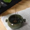 Incense Burner Incense Burner, Ceramic Incense Holder for Stick/Cone/Coil, Porcelain Glaze Censer Holder for Home Office Yoga Teahouse Temple Medelitation Incense Holders view 4