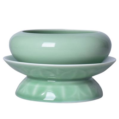 Incense Burner Lotus Incense Burner for Buddha, Ceramic Incense Holder for Sticks, Pocelain Glaze Censer Holder for Home Office Yoga Spa Temple Incense Holders