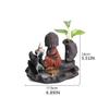 Incense Burner Waterfall Incense Burner Backflow Buddha Incense Cones Holder Censer Home Decor Buddhist Aroma Furnace Use in Home Office Yoga Teahouse Incense Holders view 2