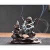 Incense Burner Waterfall Incense Burner Ceramic Backflow Buddha Incense Holder Censer Home Decor Buddhist Incense Censer Office Yoga Teahouse Zen Ornaments Incense Holders view 4