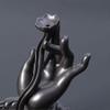 Incense Burner Backflow Incense Burner Ceramic Incense Censer Buddha Hand Waterfall Incense Holder Lotus Incense Cone Holder Office Yoga Teahouse Home Decor Incense Holders view 3