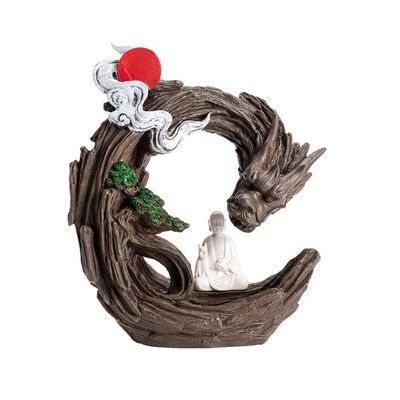 Incense Burner Dragon Backflow Incense Burner, Ceramic Waterfall Incense Holder for Home Office Yoga Studio Meditation Room Incense Holders