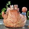 Incense Burner Fish Lotus Pond Incense Burner Backflow Incense Holder, Ceramic Backflow Incense Burner Home Office Teahouse Decor Zen Buddhist Crafts Ornaments Incense Holders view 4