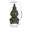 Incense Burner Ceramic Incense Burner with Lid, Incense Holder Censer, Porcelain Glaze Censer Holder for Incense Cone/Coil/Sticks, Home Office Teahouse Temple Decor Incense Holders view 2