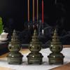 Incense Burner Ceramic Incense Burner with Lid, Incense Holder Censer, Porcelain Glaze Censer Holder for Incense Cone/Coil/Sticks, Home Office Teahouse Temple Decor Incense Holders view 4