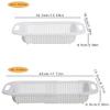 Pasta Strainer Basket Fruit Drainer Telescopic Storage Rack Drain Basket Filter Sink Free Punch Cleaning Bowl Rag Rack Kitchen Household Pull-out Storage Rack Rice Washing Bowl Vegetable Washing Baske view 2
