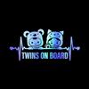 Iprokiu 2pcs Cute Cartoon Heartbeat Twins on Board Car Sticker Kids Baby on Board Car Window Bumper Decal Waterproof Vinyl Decal Safety Warning Decal Baby in Car Sticker (Rainbow Blue) view 4