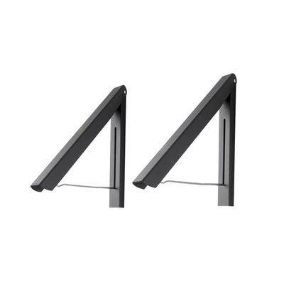 BNNP Drying Rack Stainless Steel Folding Clothes Rack Multifunctional Invisible Telescopic Clothes Rack Suitable for Balcony Laundry Room Portable Dryer ( Color : 1 )