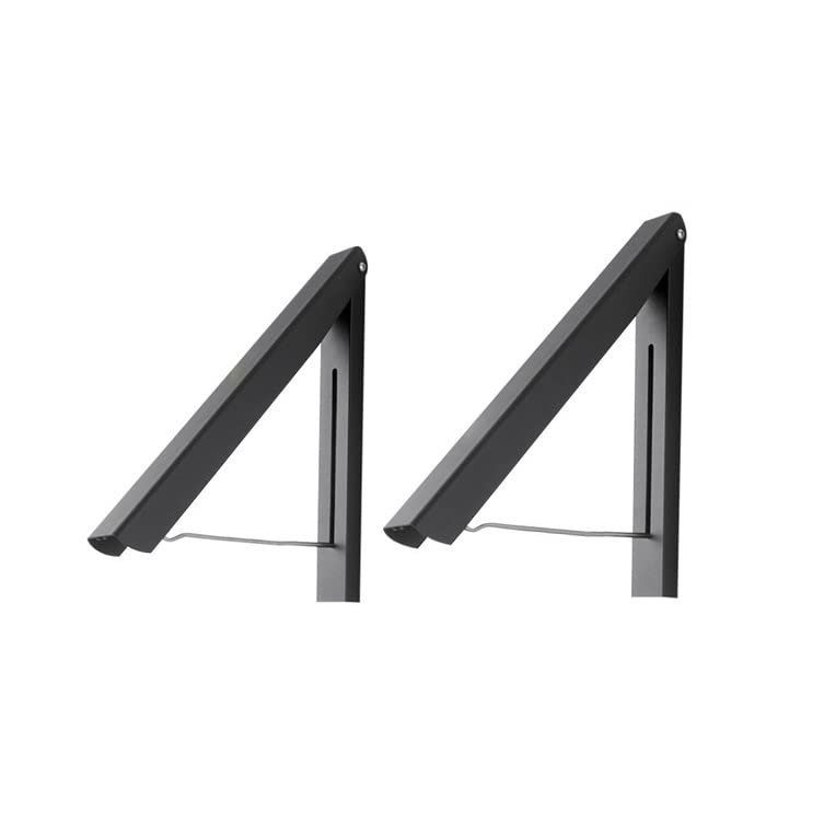 BNNP Drying Rack Stainless Steel Folding Clothes Rack Multifunctional Invisible Telescopic Clothes Rack Suitable for Balcony Laundry Room Portable Dryer ( Color : 1 )