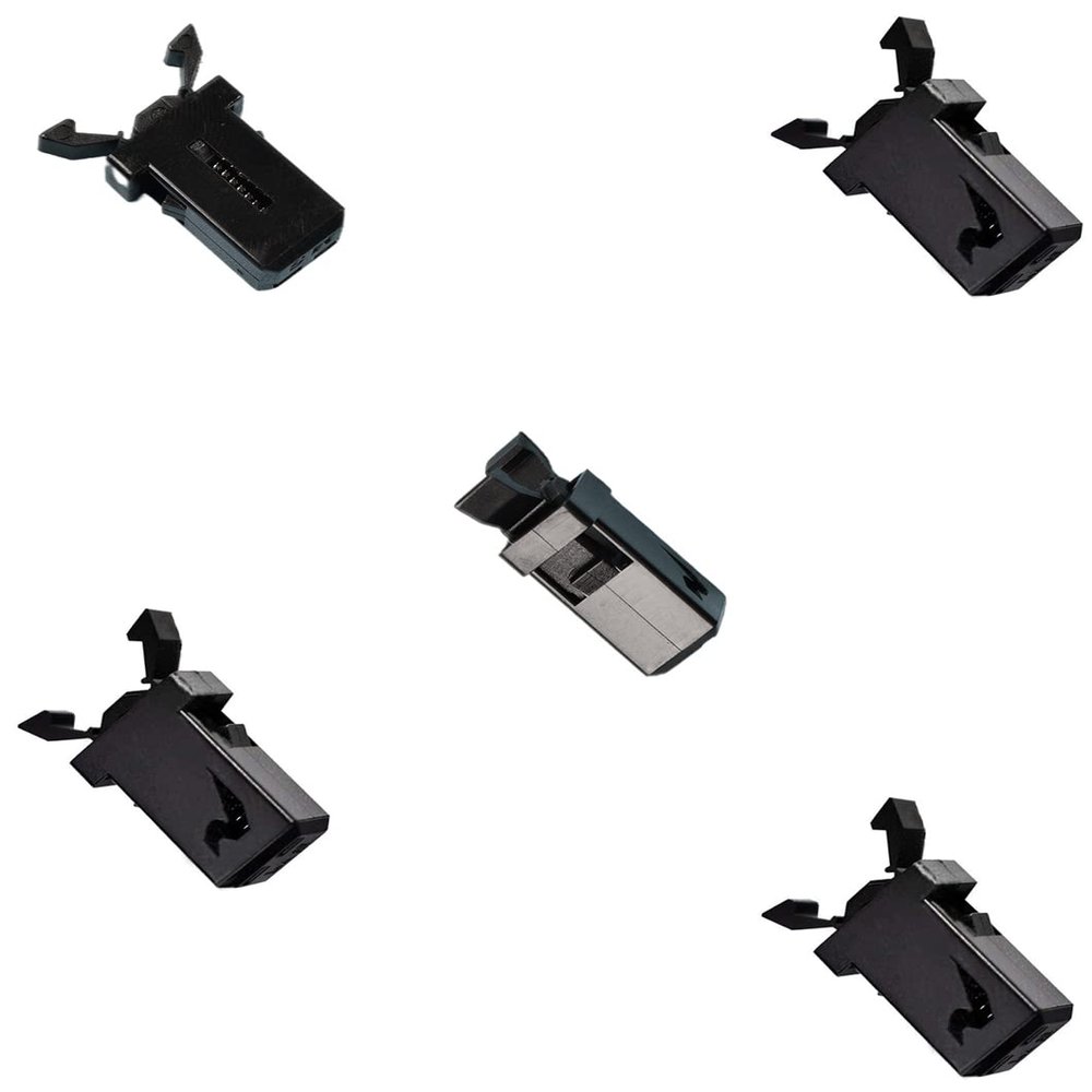 Sooyee Trash Can Plastic Lock, Black, 5pcs