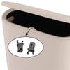 Sooyee Trash Can Plastic Lock, Black, 5pcs view 2