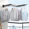 BNNP Drying Rack Foldable Clothes Drying Rack Wall-Mounted Retractable Clothes Drying Rack Suitable for Indoor and Outdoor Balcony Drying Portable Dryer view 4