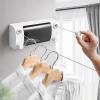 Drying Rack Multifunctional Portable Retractable Clothesline Punch-Free Stainless Steel Clothesline Suitable for Balcony Courtyard Portable Dryer ( Color : Brass ) view 4
