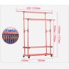 BNNP Drying Rack Floor Drying Rack 3-Layer Foldable Clothes Rack Foldable Laundry Bracket Rolling Casters Suitable for Balcony Laundry Room Portable Dryer ( Color : 1 ) view 2